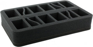 HS050WH20 50 mm half-size Figure Foam Tray with 16 slots