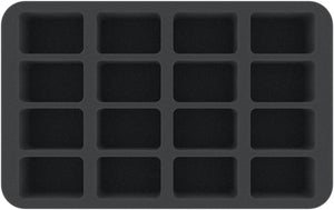 HS055BF05BO 55 mm Half-Size foam tray with 16 compartments