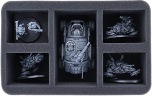 HS090A010 Feldherr foam tray for Leagues of Votann - 5 compartments