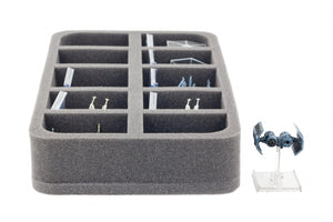 Taca z pianki HSBE050BO na 10 wojen gwiezdnych X-WING Statki gwiezdne z podstawą