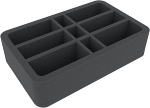 HSBI065BO 65 mm Half-Size foam tray with 9 compartments