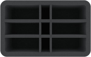 HSBI120BO 120 mm Half-Size foam tray with 9 compartments
