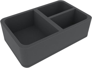 HSCR080BO Half-Size foam tray with 3 compartments