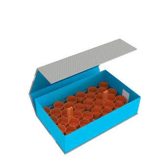 Feldherr Magnetic Box blue for 36 Citadel paint pots (18 ml / 24 ml)
