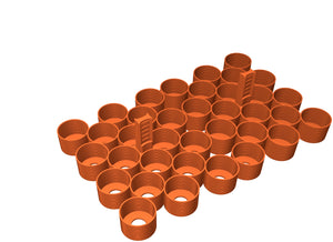 Feldherr Magnetic Box blue for 36 Citadel paint pots (18 ml / 24 ml)