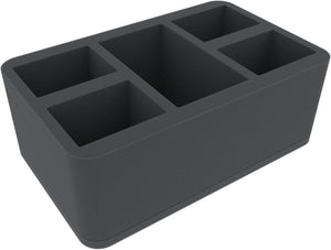 HSMEJK100BO 100 mm Half-Size foam tray with 5 compartments