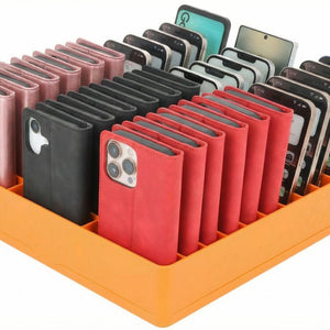 Feldherr Classroom Phone Caddy XL for Schools and Training Centers - 33 slots for large smartphones and flip cases