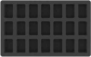 IG035A001 foam tray for Really Useful Boxes - 21 miniatures