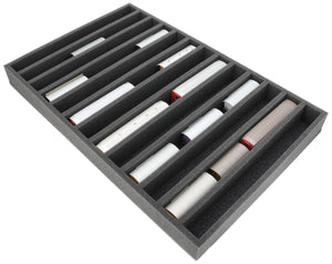 JV055A003 Feldherr foam insert for model railway - H0m scale - 13 compartments - for upright storage