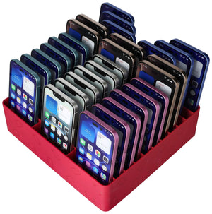 Feldherr class set of cell phone parking spaces for schools and training companies - space for up to 30 smartphones