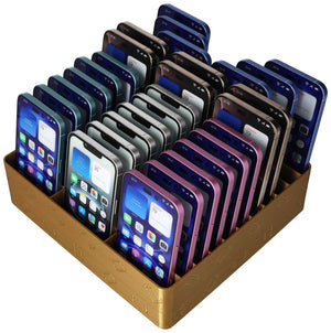 Feldherr class set of cell phone parking spaces for schools and training companies - space for up to 30 smartphones