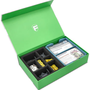 Feldherr Magnetic Box green for Warhammer Age of Sigmar: Warscroll Cards (70 x 121 mm) + Miniatures + Accessories