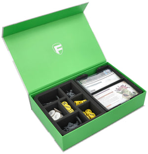Feldherr Magnetic Box green for Warhammer Age of Sigmar: Warscroll Cards (70 x 121 mm) + Miniatures + Accessories