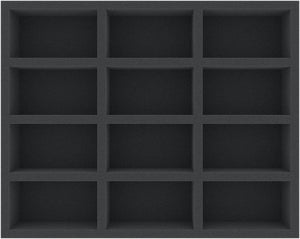 FS055WH23 55 mm foam tray for Warhammer - 12 compartments
