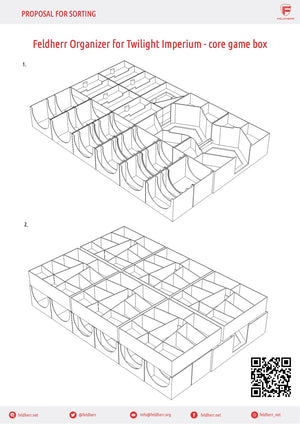 Feldherr Organizer Insert for Twilight Imperium 4th Edition - core game box