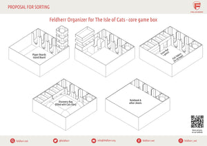 Feldherr Organizer Insert for The Isle of Cats - core game box