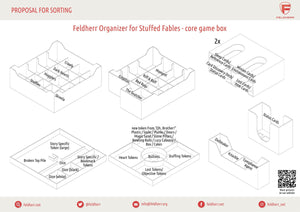 Feldherr Organizer Insert for Stuffed Fables - core game box