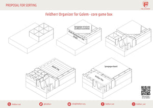 Feldherr Organizer Insert for Golem - core game box