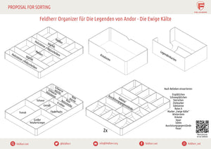 Feldherr Organizer Insert for The Legends of Andor: The Eternal Frost - board game box