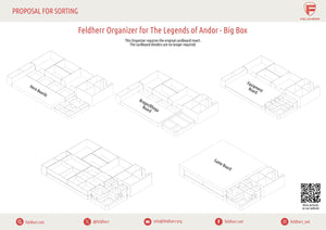 Feldherr Organizer Insert for The Legends of Andor - Big Box