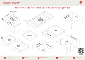 Feldherr Organizer Insert for Marrakesh: Essential Edition - core game box