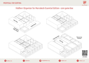 Feldherr Organizer Insert for Marrakesh: Essential Edition - core game box