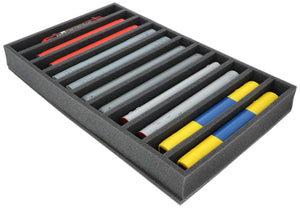 EU065A002 Feldherr foam insert for model railway - H0 scale - 11 compartments - for upright storage