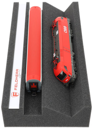 Ławka do lokomotyw Premium w skali H0/00 z paskiem magnetycznym i dodatkowym wałkiem konserwacyjnym - idealna do modeli H0 i 00