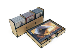 Boardgame Organizer Insert for Blood Rage and Mystics of Midgard, Gods of Asgard, 5 Players and all Kickstarter Exclusives