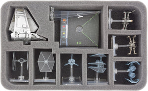 Transporter with 2 storage boxes for Star Wars X-Wing Empire and Rebels