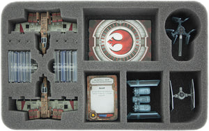 Transporter with 2 storage boxes for Star Wars X-Wing Empire and Rebels